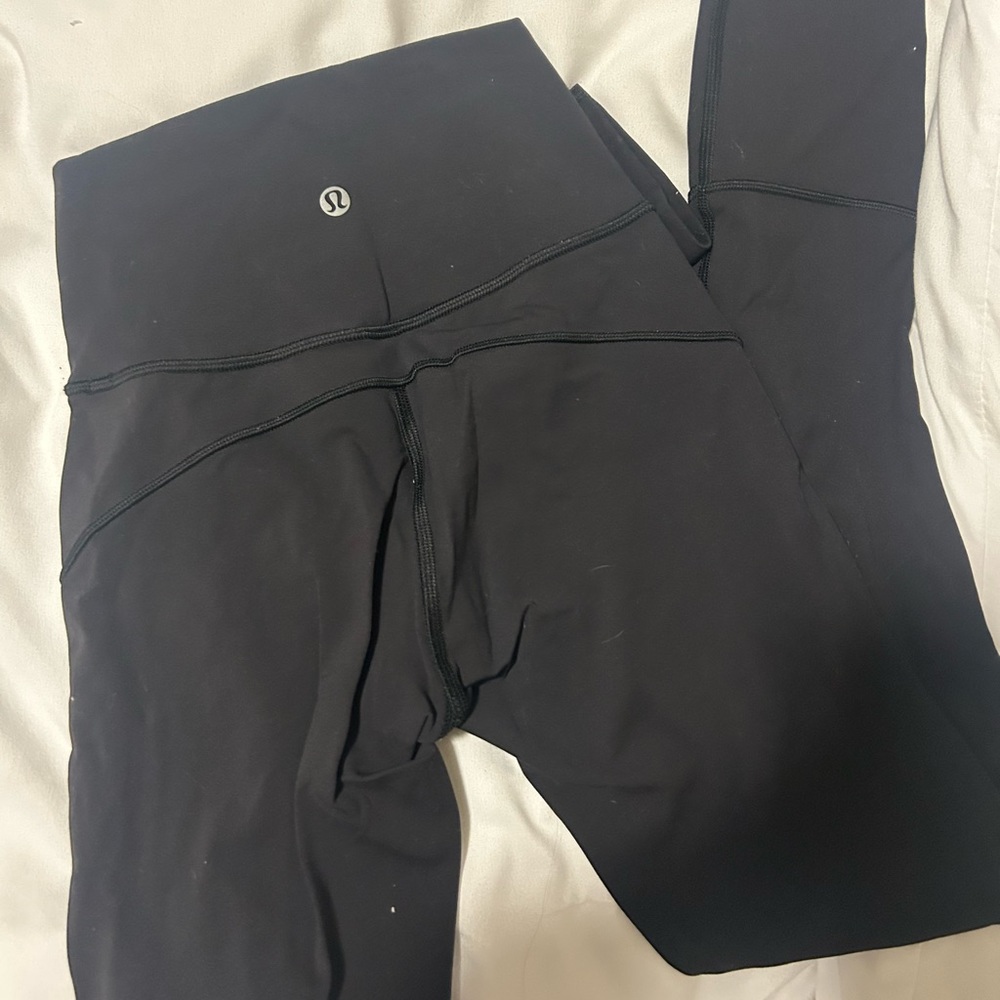 Black lulemon leggings size 2